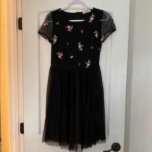 Black Floral  Dress